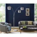 Myco Furniture Myco Furniture CR940-GY 11 x 53 x 81 in. Carolyn Floor Lamp; Gray CR940-GY